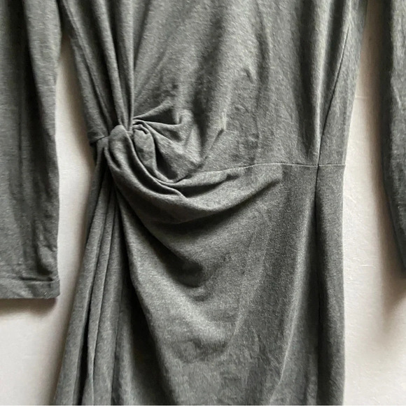 Design Lab organic cotton long sleeve ruched dress Sz XS - Picture 5 of 14